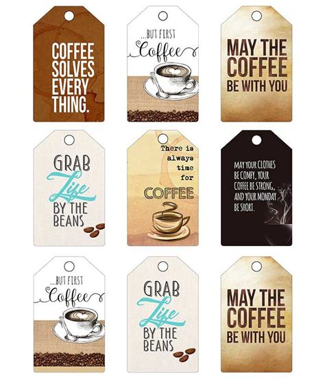Printable Coffee Gift Tags